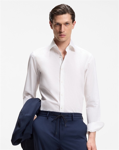 Hugo Boss - Slim-Fit Skjorte - White